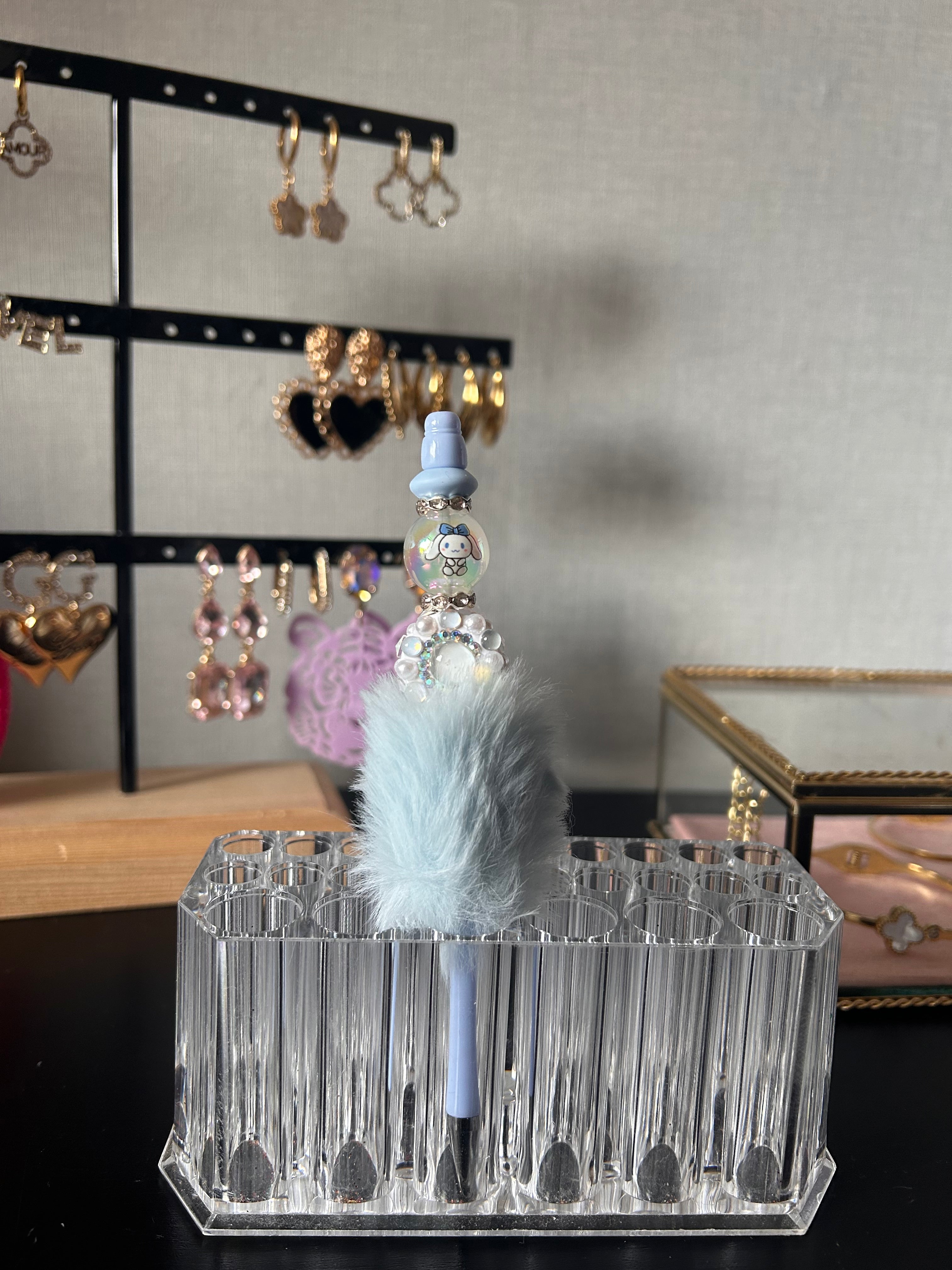Diy: pen fluffy blue