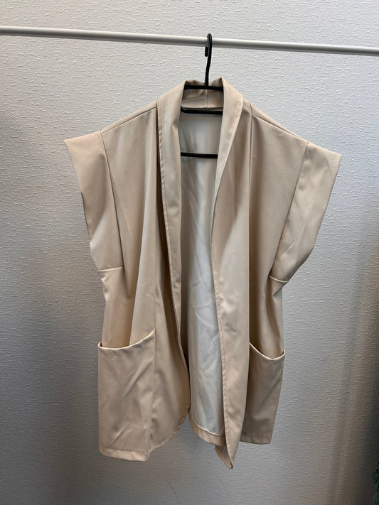 010-35 italy mode leren gilet