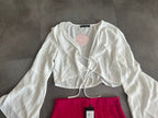Vleermuis zomer top wit