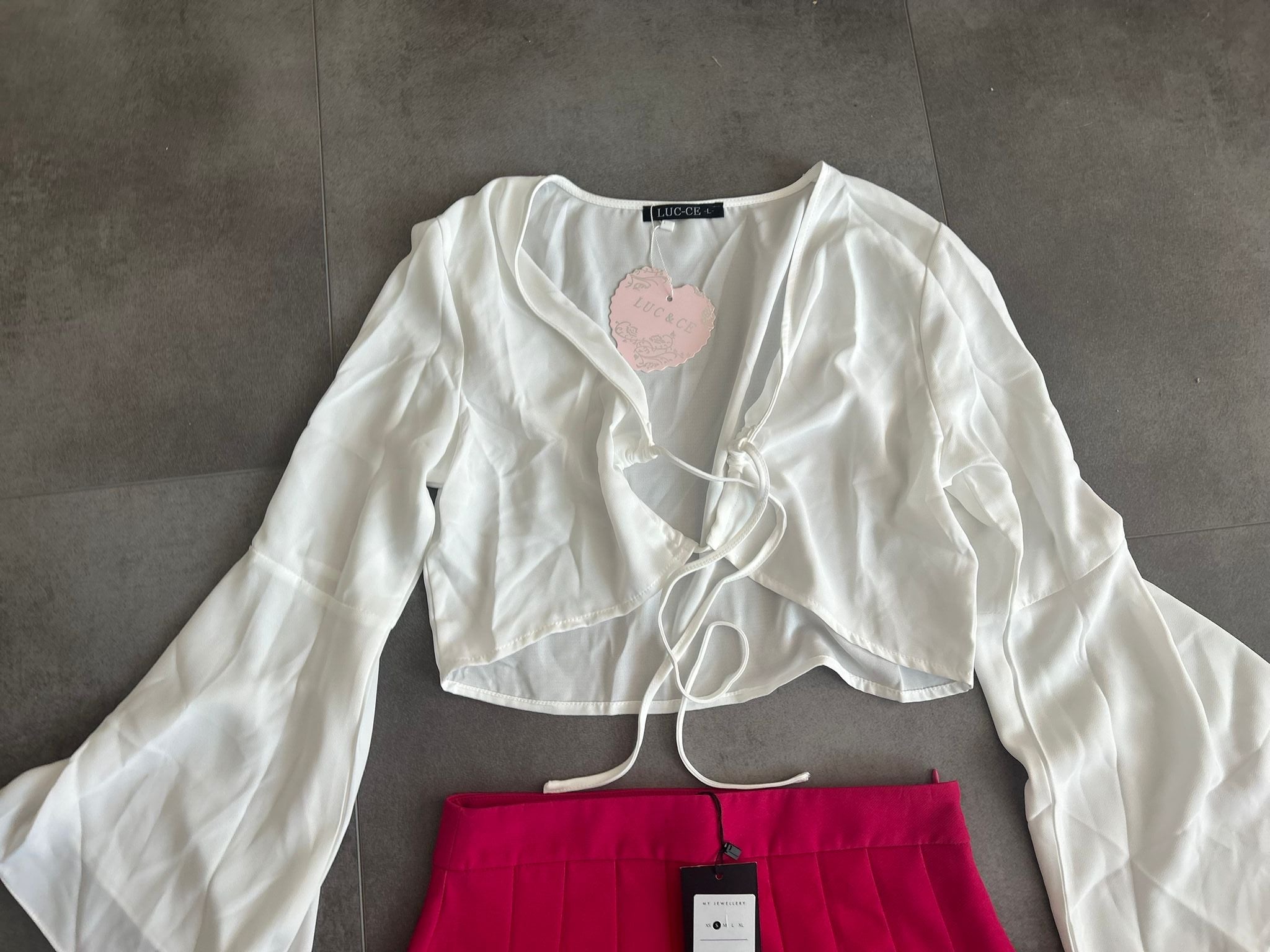 Vleermuis zomer top wit